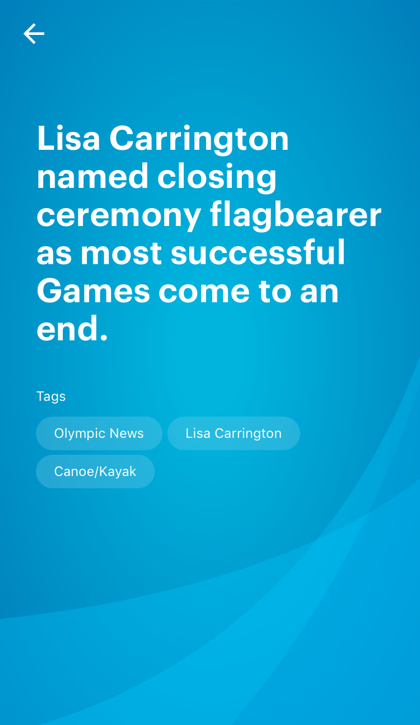 NZ Olympic Team App