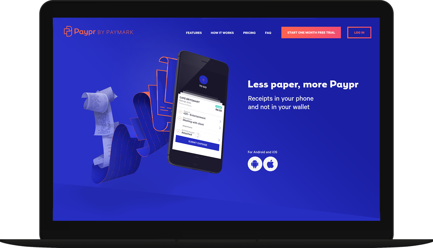 Paypr landing page