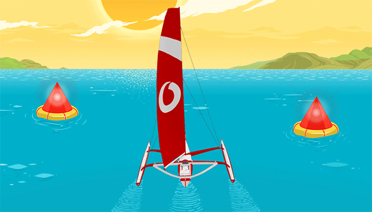 Vodafone sailing game
