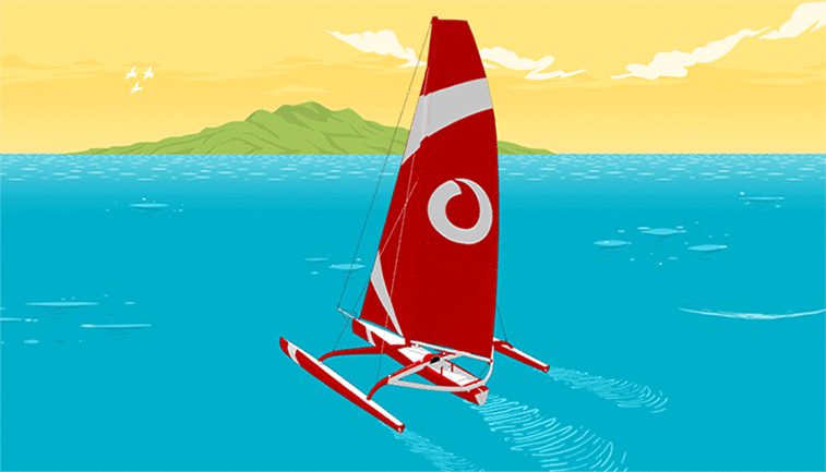 Vodafone sailing game