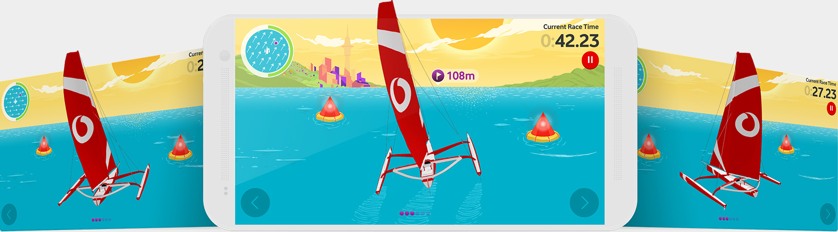 Vodafone sailing game