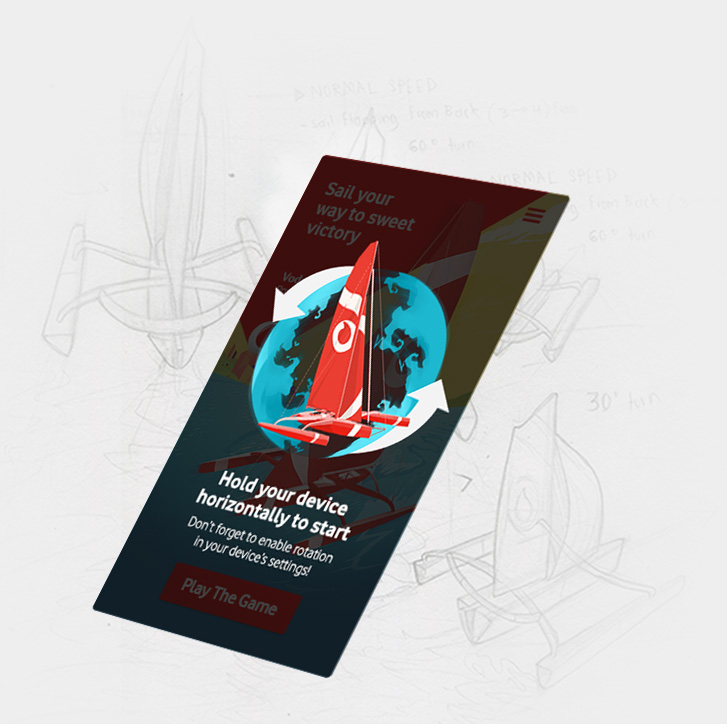 Vodafone sailing game